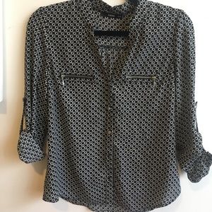 Black & White Blouse